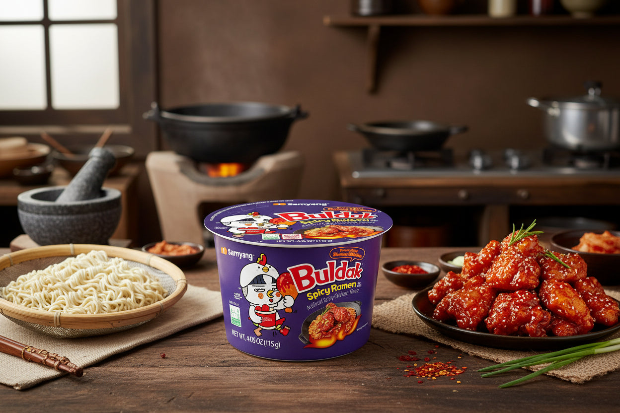 Buldak Sweet & Spicy Korean Chicken Bowl