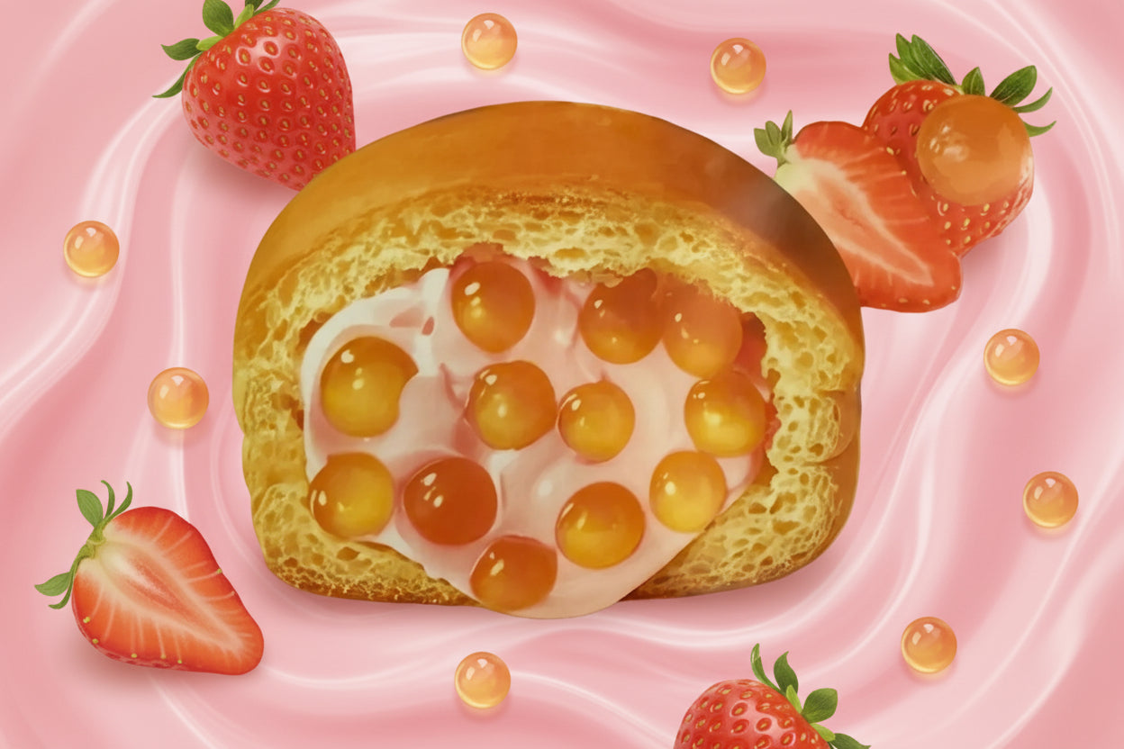 Poping Boba Bread Strawberry