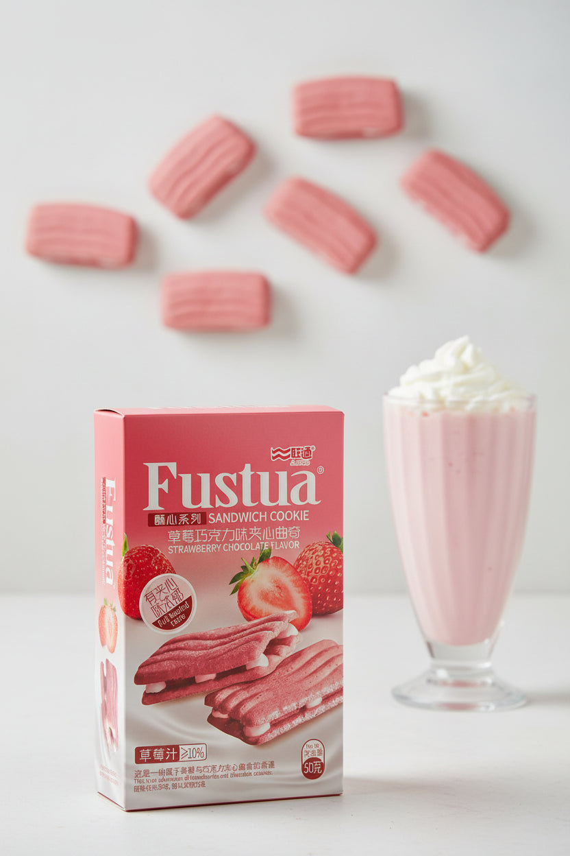 Fustua Sandwich Strawberry Cookie