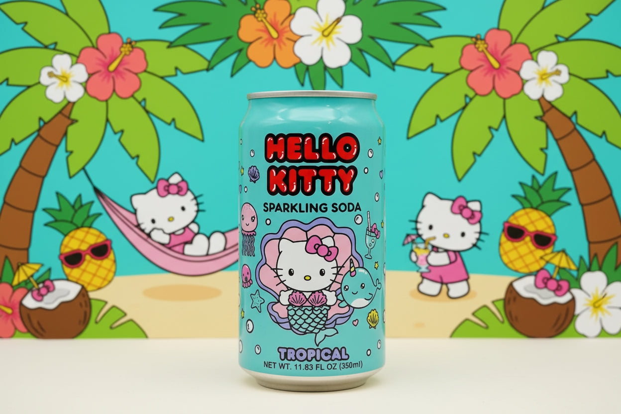 Hello Kitty Sparkling Soda Tropical
