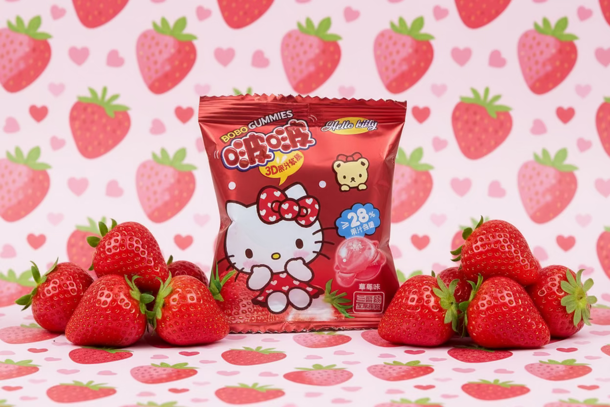 Hello Kitty Gummies Pelables Fresa