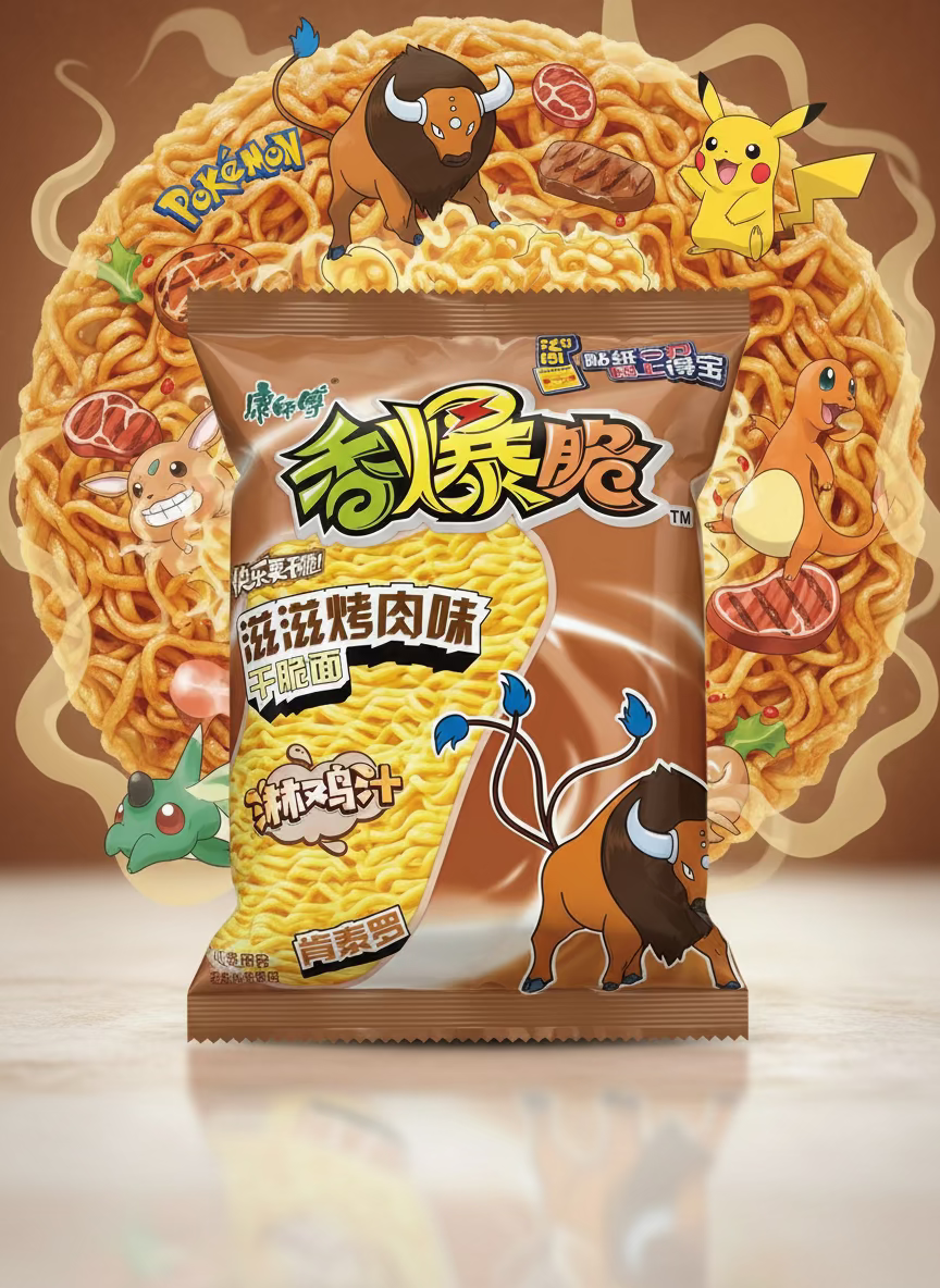 Ramen Frito Pokemon Carne Tauros