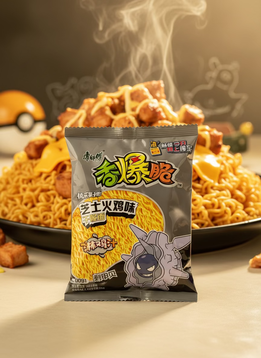 Ramen Frito Pokemon Pollo Asado Queso Cloyster