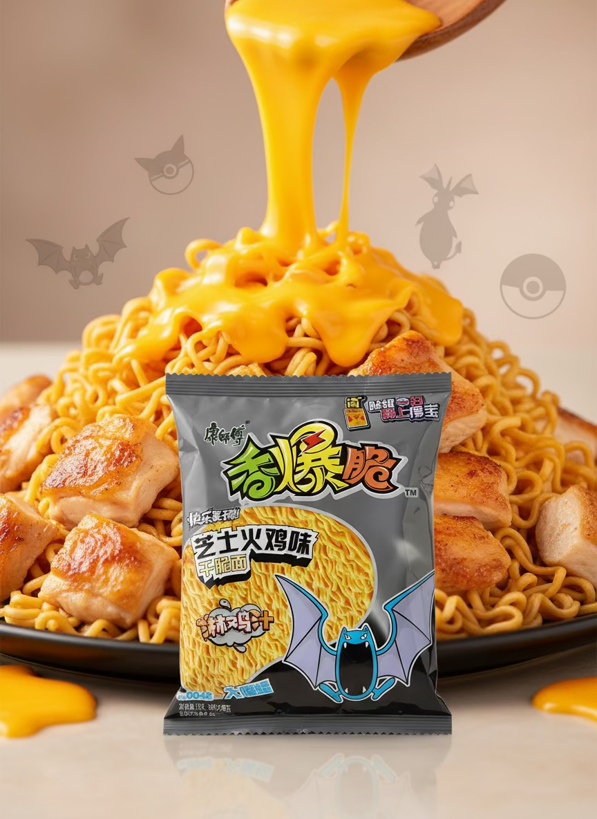 Remen Frito Pokemon Pollo Asado Queso Golbat