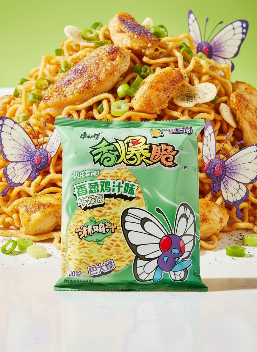 Ramen Frito Pokemon Pollo Butterfree