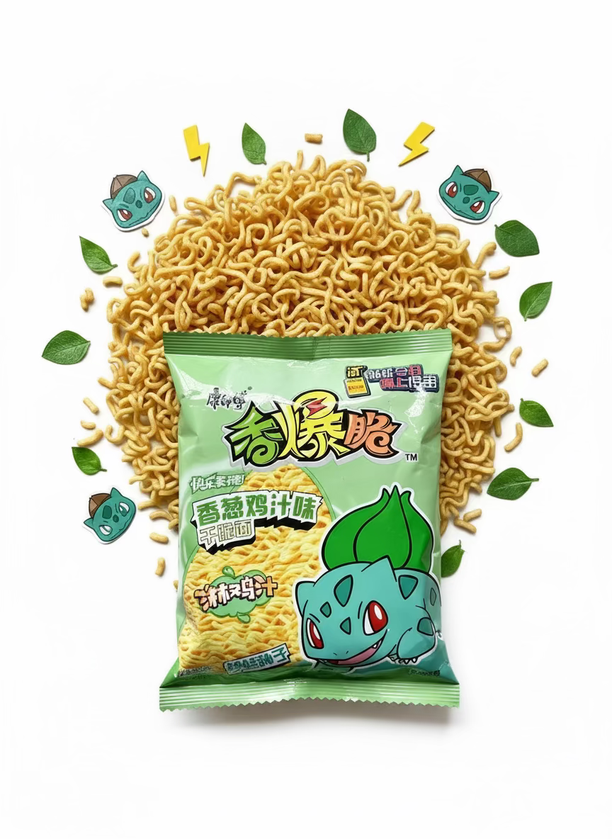 Ramen Frito Pokemon Sabor Pollo Bulbasaur