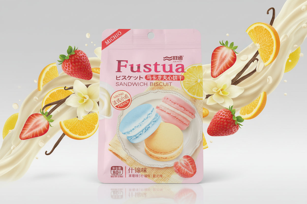 Fustua Sandwich Biscuit Macarrones